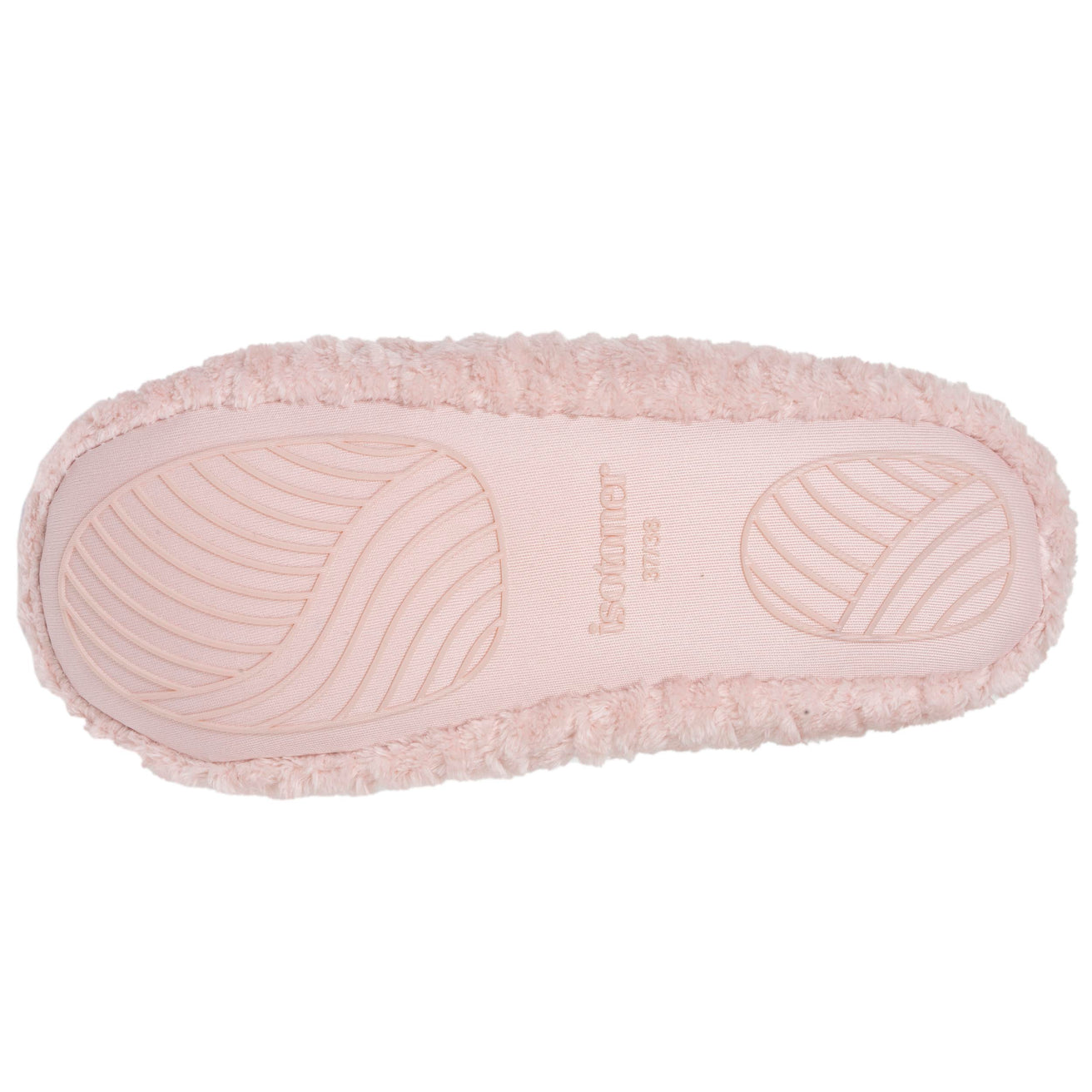 Chaussons ballerines texturés Femme Rose