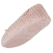 Chaussons ballerines texturés Femme Rose