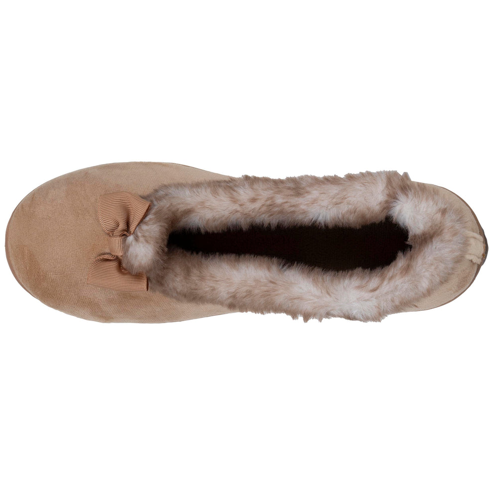 Chaussons ballerines recyclées Femme Camel - Isotoner