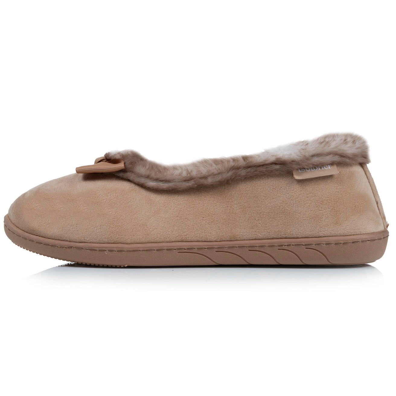 Chaussons ballerines recyclées Femme Camel