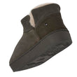 Chaussons botillons cuir Femme Kaki