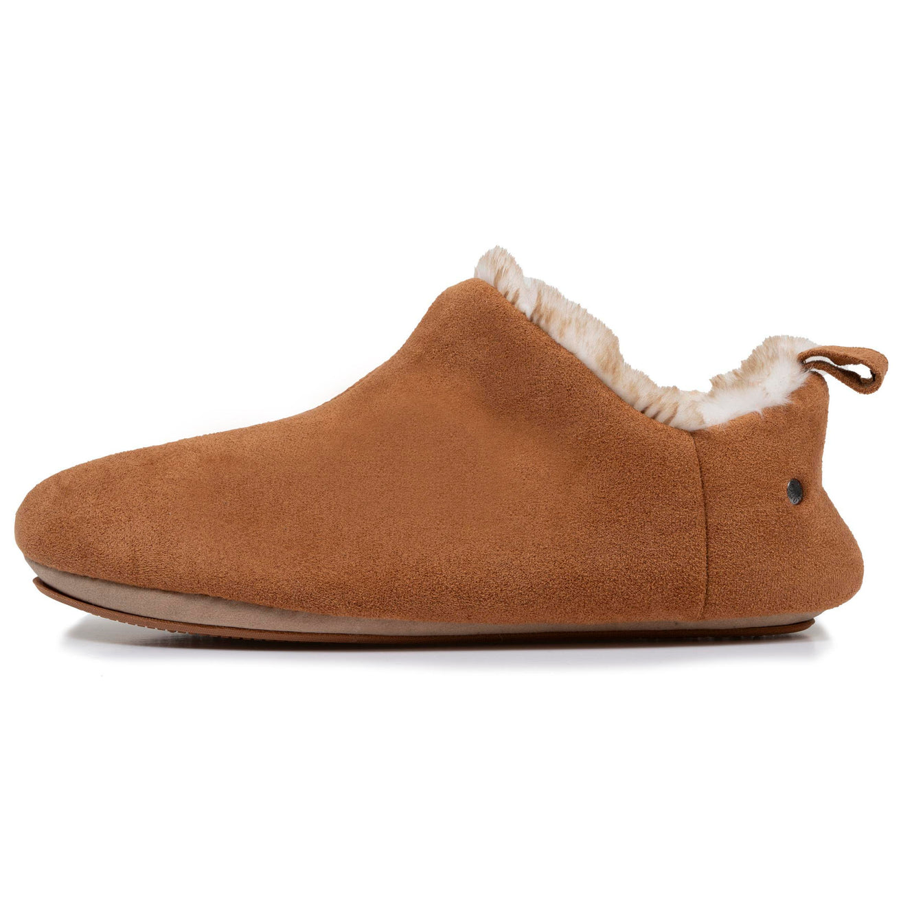 Chaussons bottillons bas Femme Camel