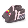 Chaussons bottillons zip enfant gris formule 1 Isotoner