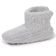 Chaussons bottillons Femme Gris texturé