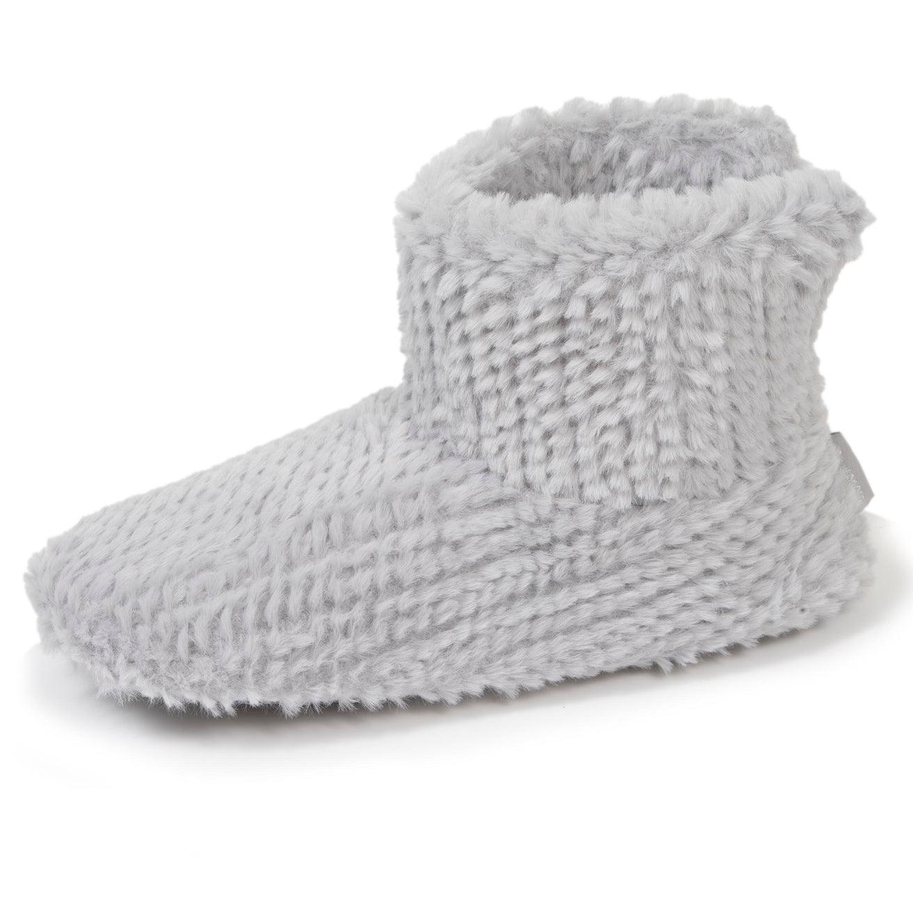 Chaussons bottillons Femme Gris texturé