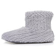 Chaussons bottillons Femme Gris texturé