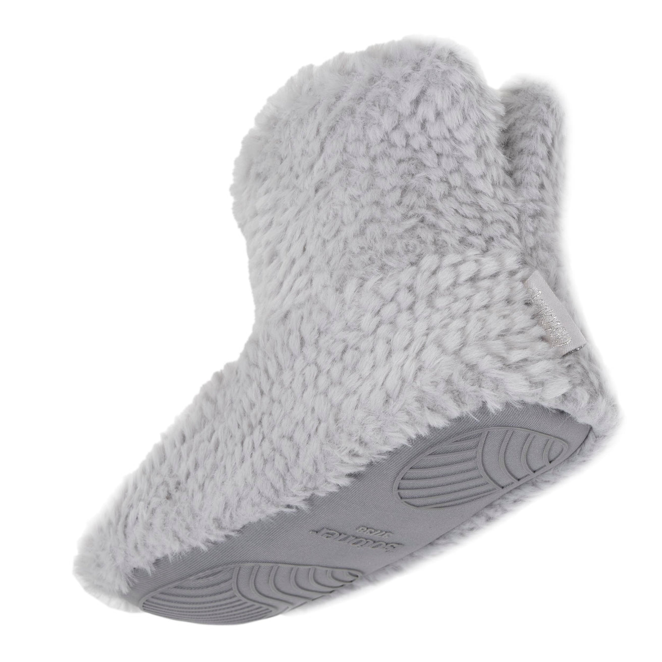 Chaussons bottillons Femme Gris texturé