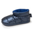 Chaussons bottillons Garçon Bleu métallisé