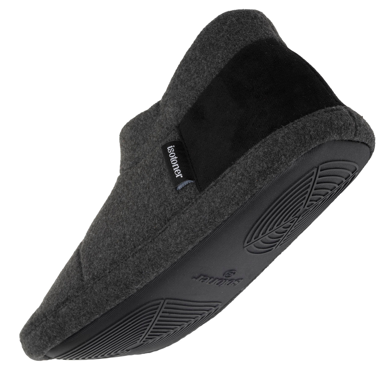 Chaussons bottillons Homme Gris chiné foncé