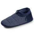 Chaussons bottillons Homme Marine chiné