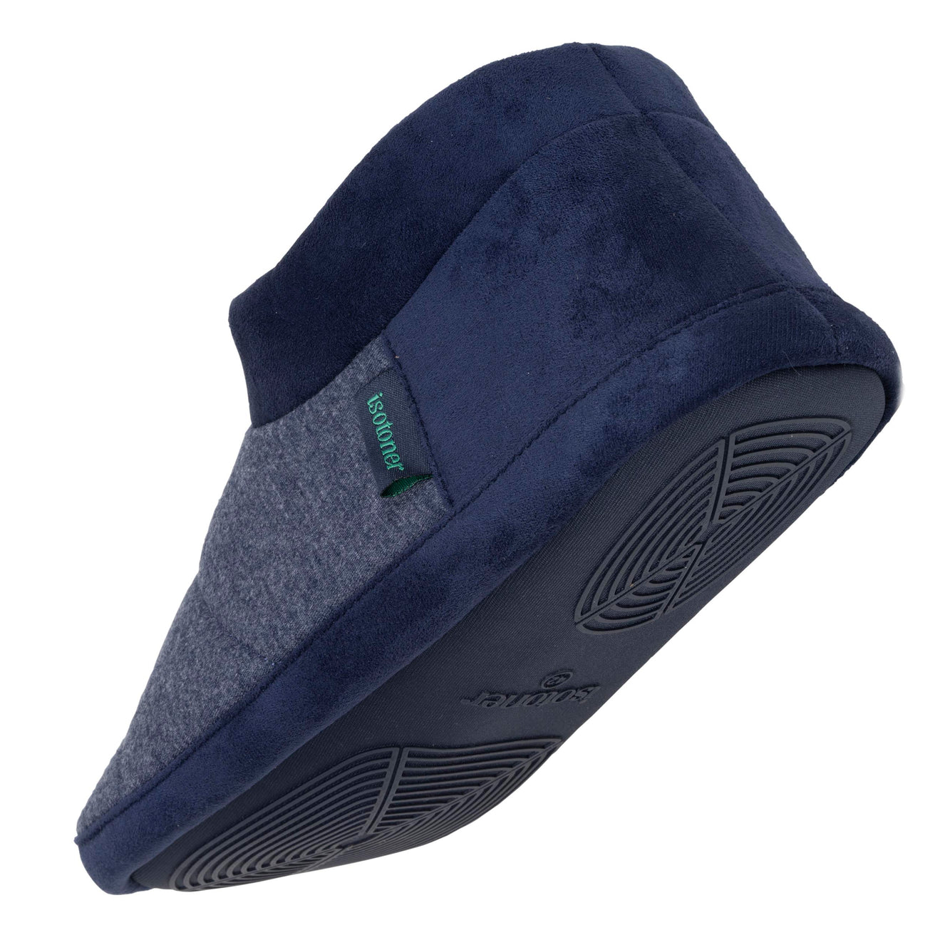 Chaussons bottillons Homme Marine chiné