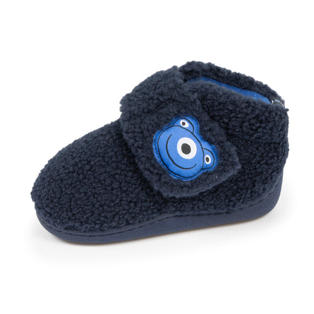 Chaussons bottillons scratch Bébé Marine monstre - Isotoner