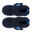 Chaussons bottillons scratch Bébé Marine monstre