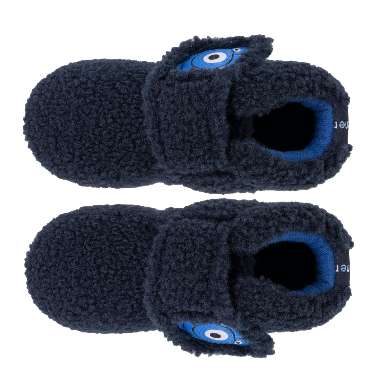 Chaussons bottillons scratch Bébé Marine monstre