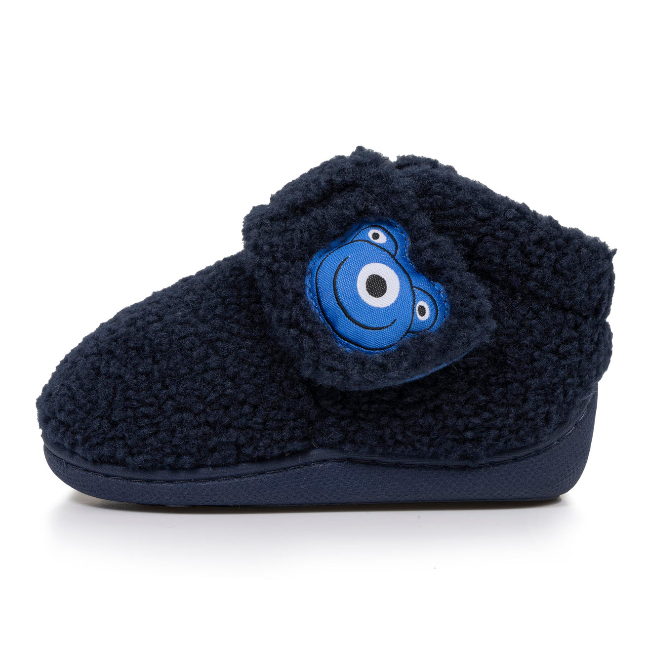 Chaussons bottillons scratch Bébé Marine monstre
