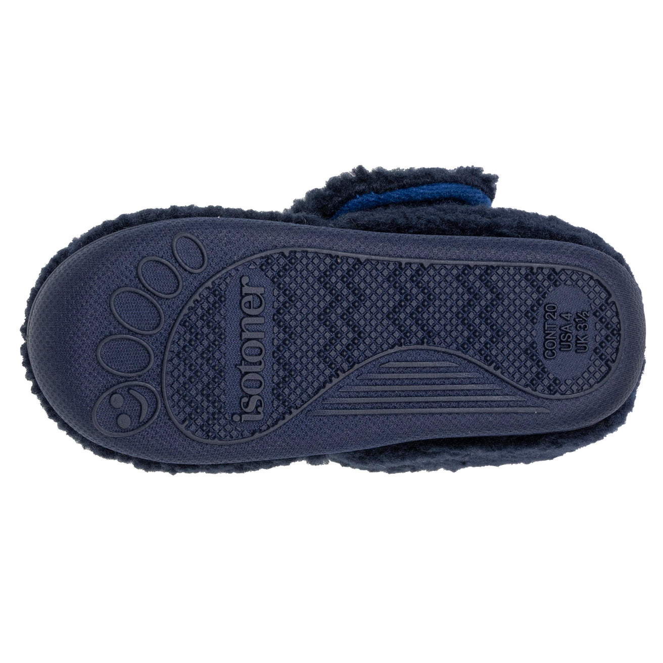 Chaussons bottillons scratch Bébé Marine monstre