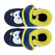 Chaussons bottillons scratch Bébé Marine monstre jaune