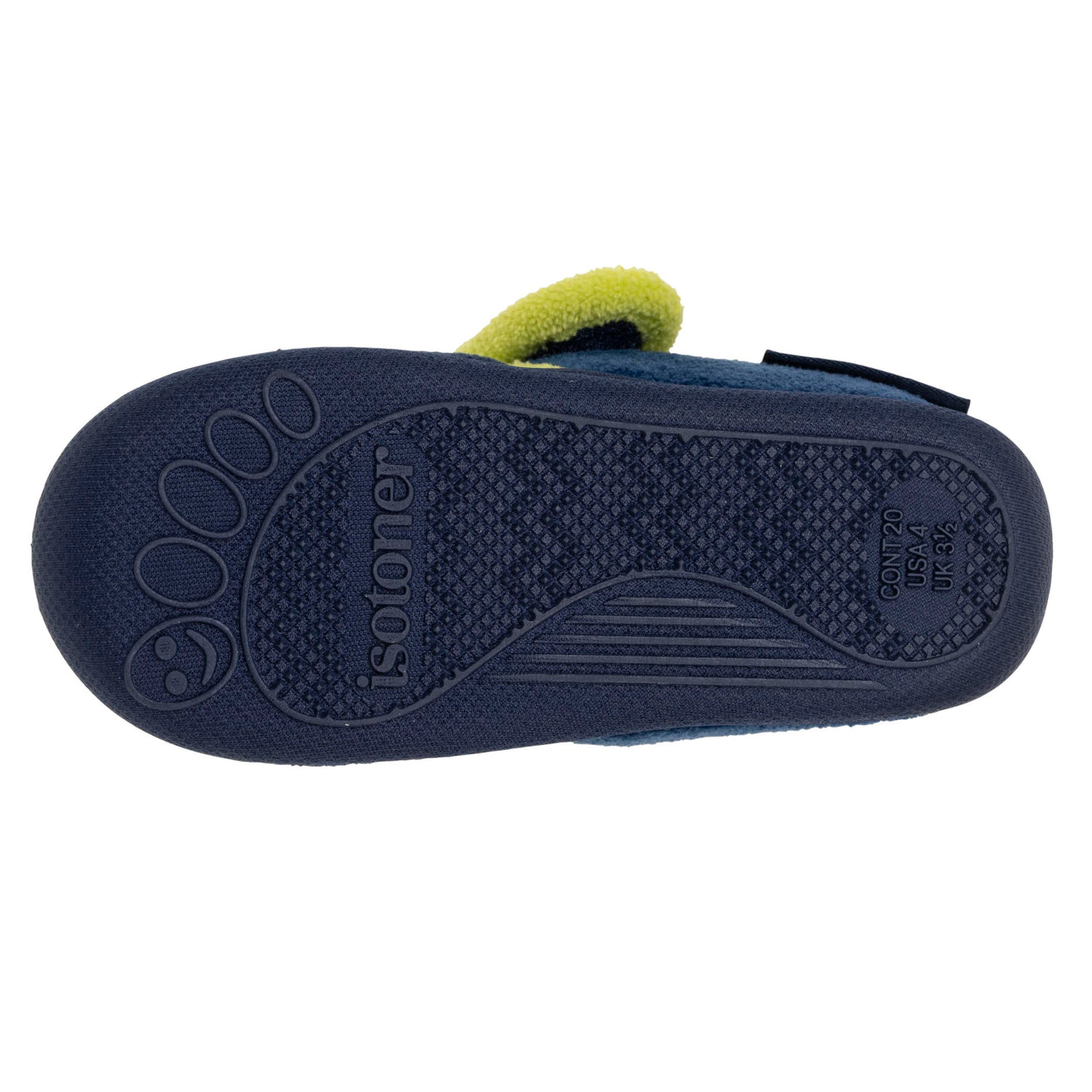 Chaussons bottillons scratch Bébé Marine monstre jaune