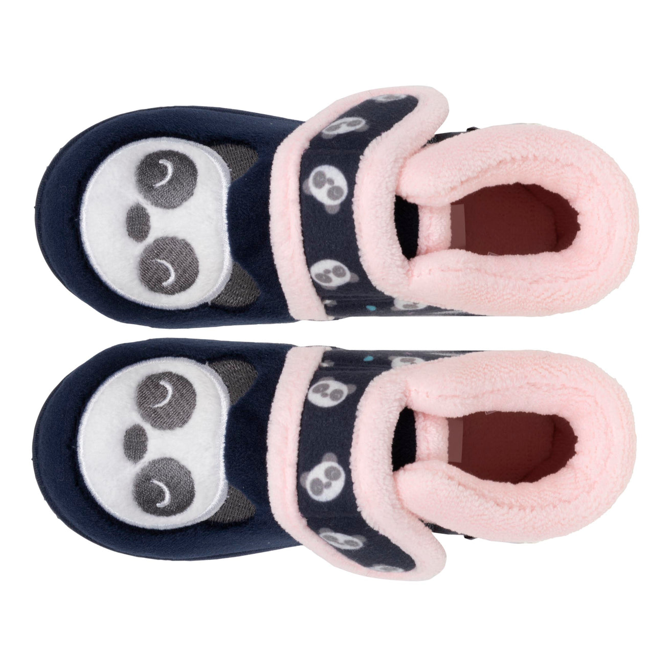 Chaussons bottillons scratch Bébé Marine panda