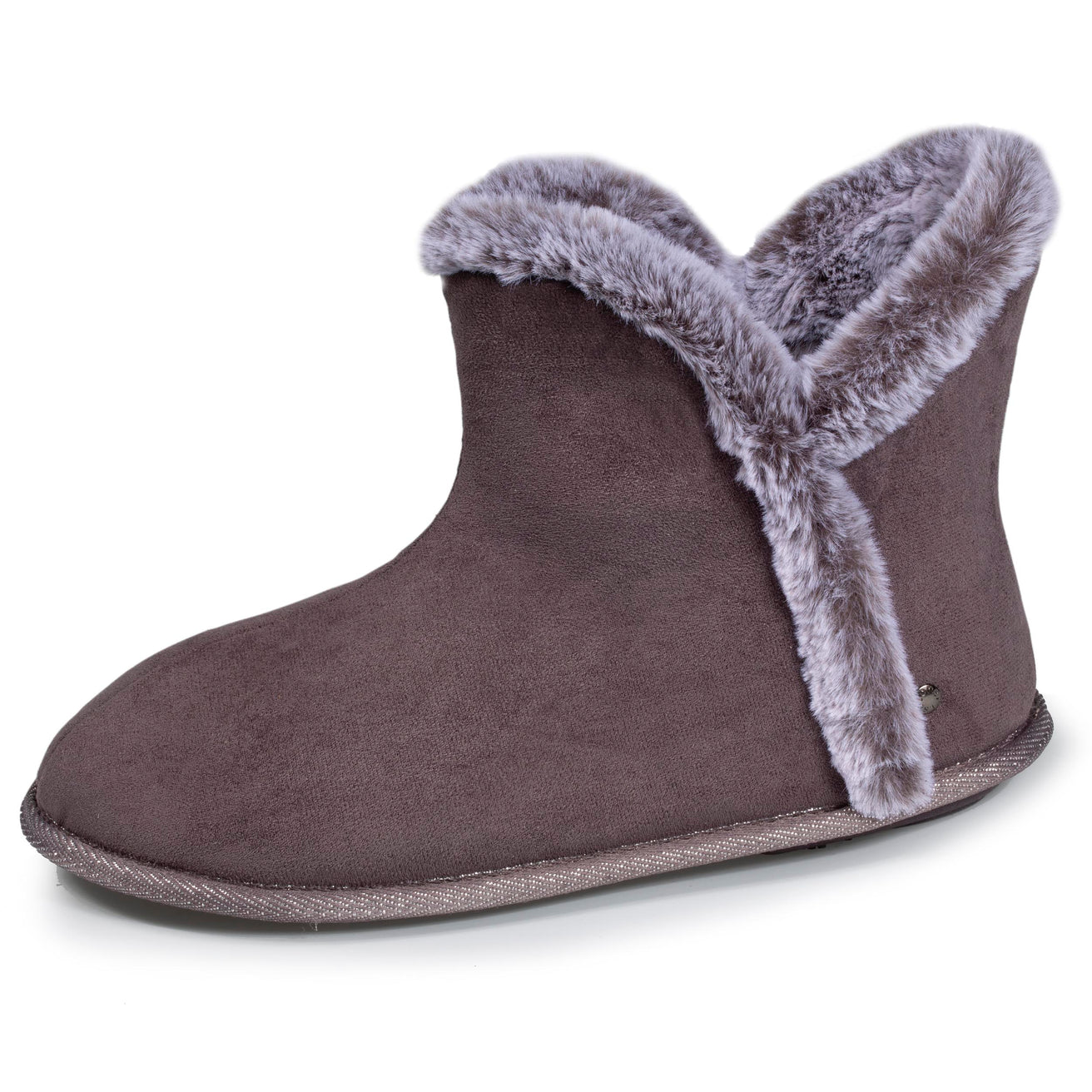 Chaussons bottillons Femme Gris