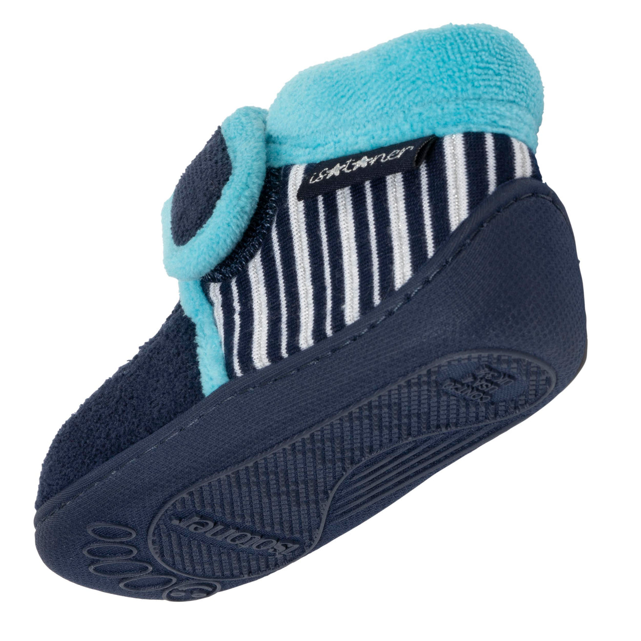 Chaussons bottillons velcro Enfant Marine Tortue