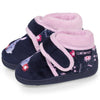 Chaussons bottillons velcro enfant marine tortue Isotoner