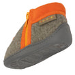 Chaussons bottillons zip Bébé tracteur Kaki chiné