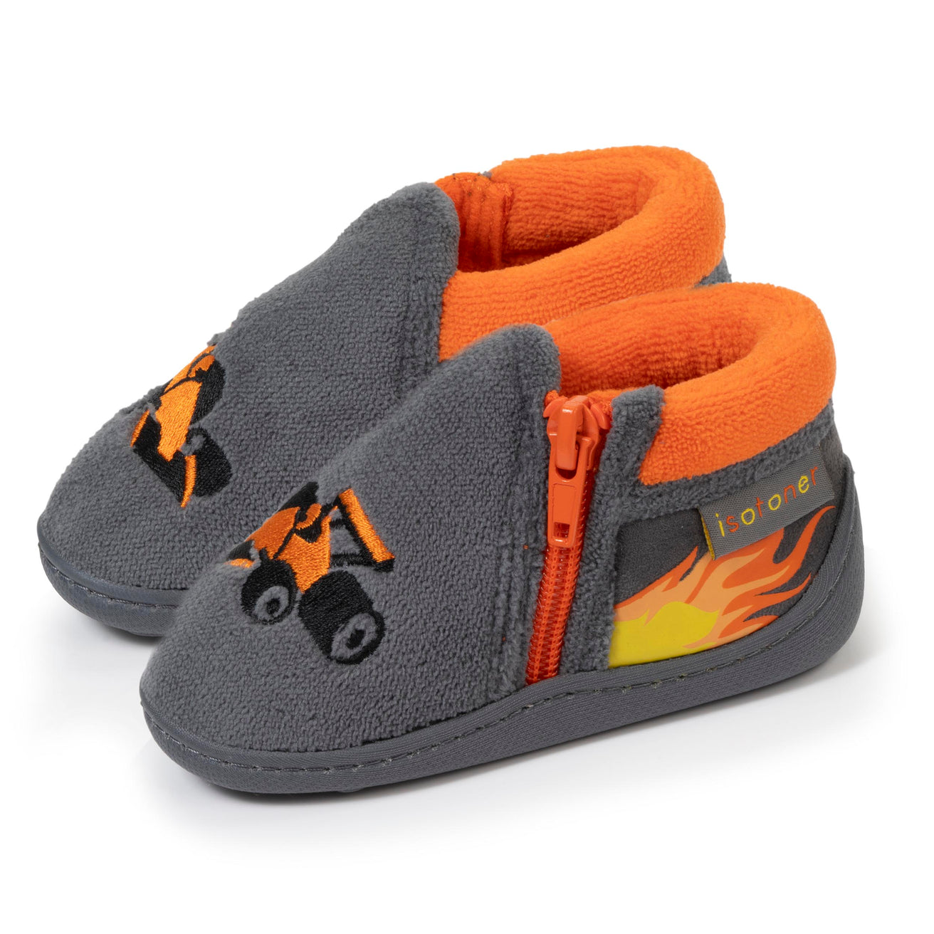 Chaussons bottillons zip Enfant Gris Formule 1