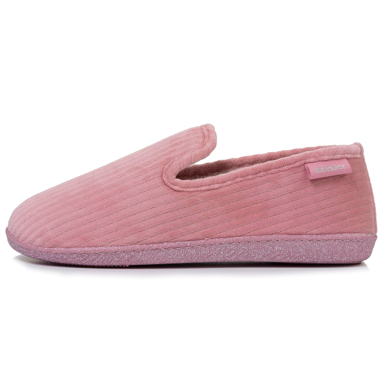 Chaussons charentaises Femme Rose pailleté