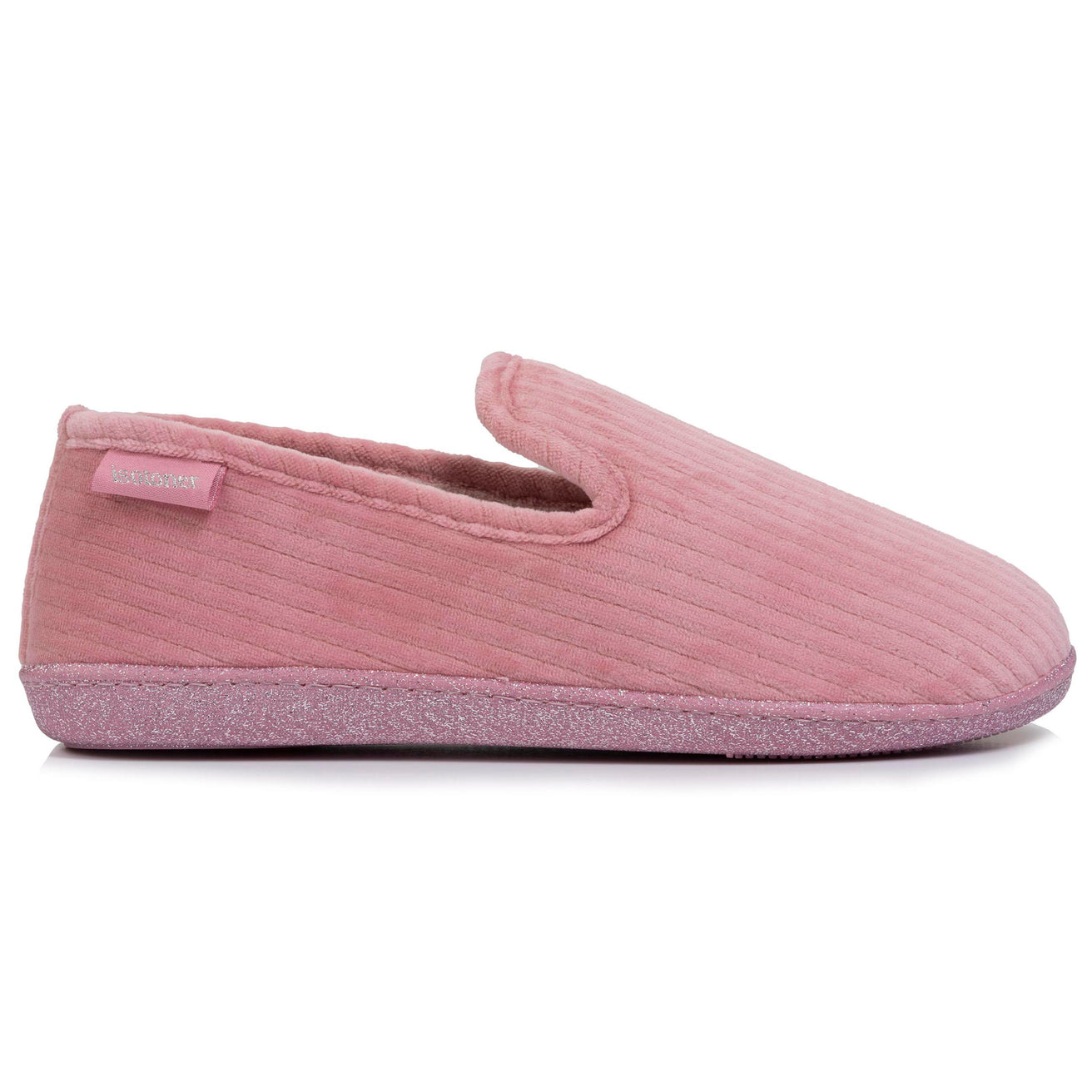 Chaussons charentaises Femme Rose pailleté