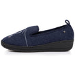 Chaussons charentaises Femme talon Marine
