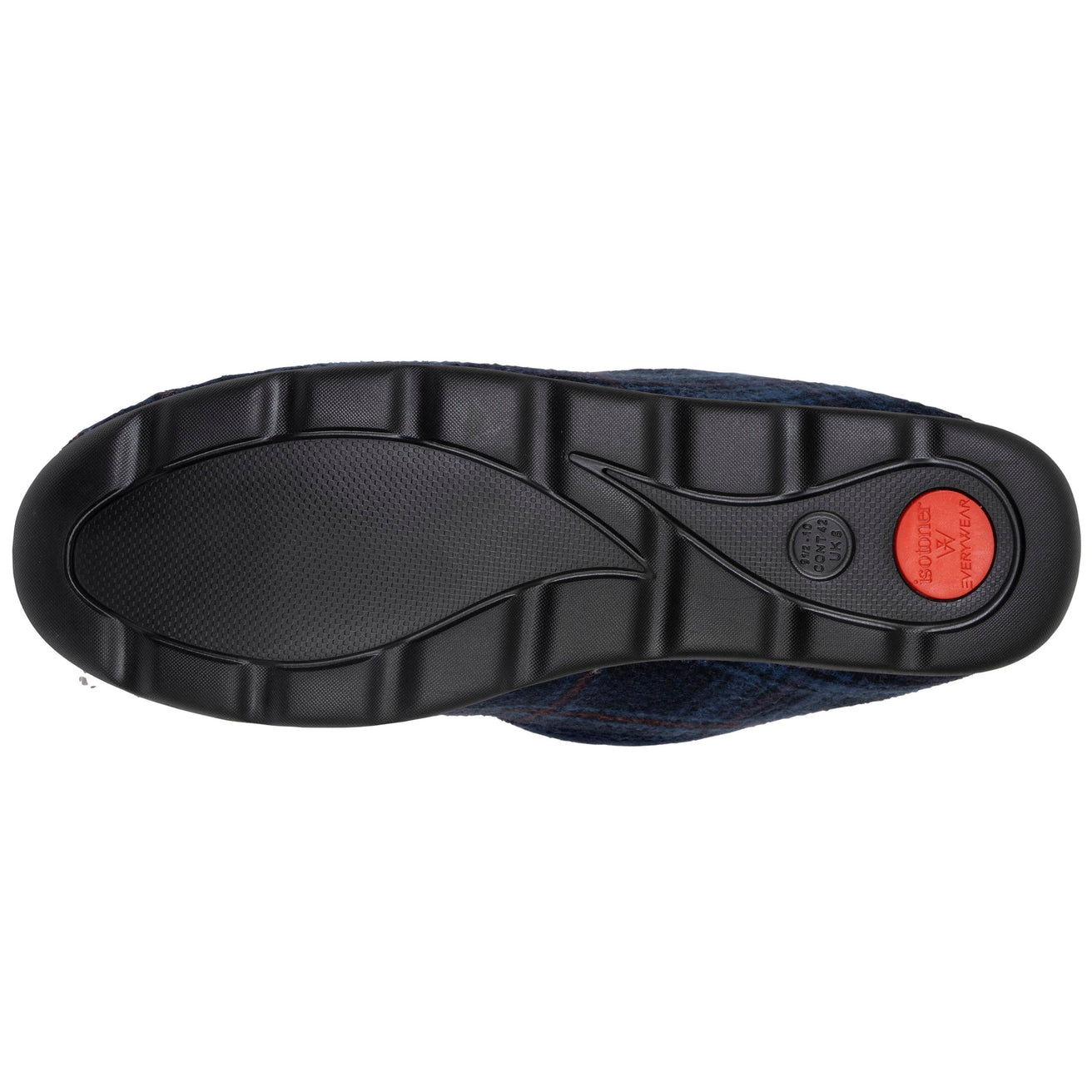 Chaussons charentaises Homme Tartan bleus