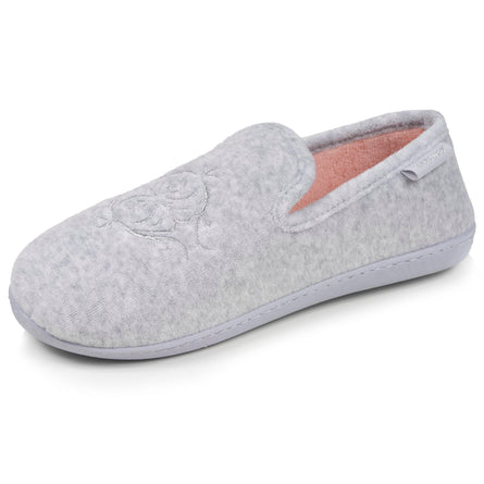 Chaussons charentaises Femme ergonomiques Gris chiné - Isotoner