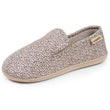 Chaussons charentaises Femme Léopard beige