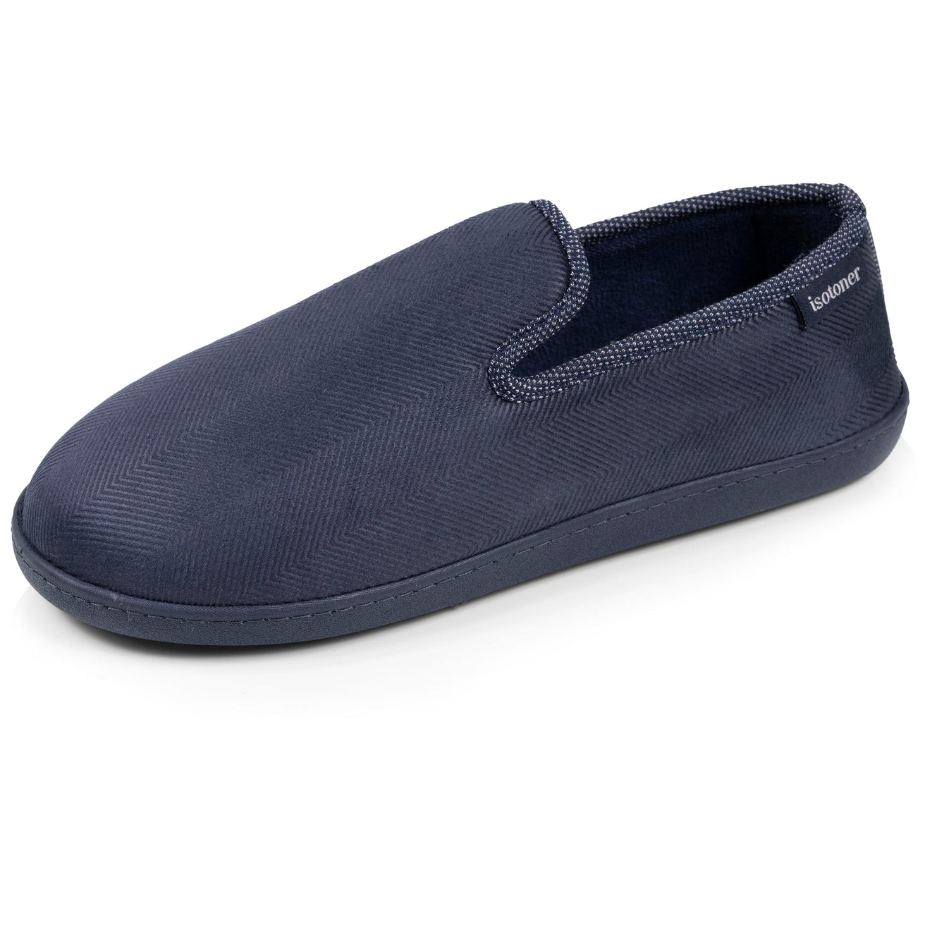 Chaussons charentaises Homme ergonomiques Marine chiné