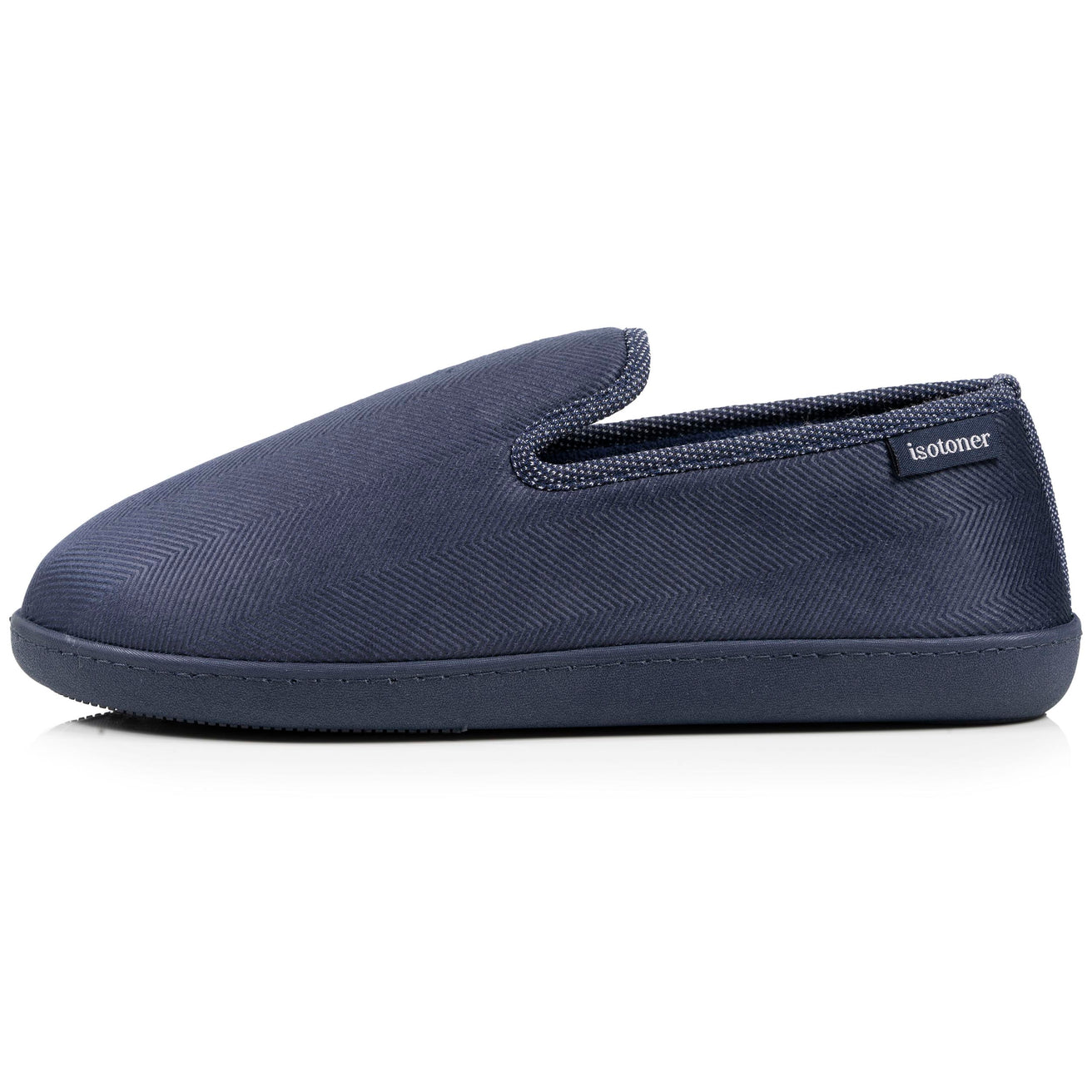 Chaussons charentaises Homme ergonomiques Marine chiné
