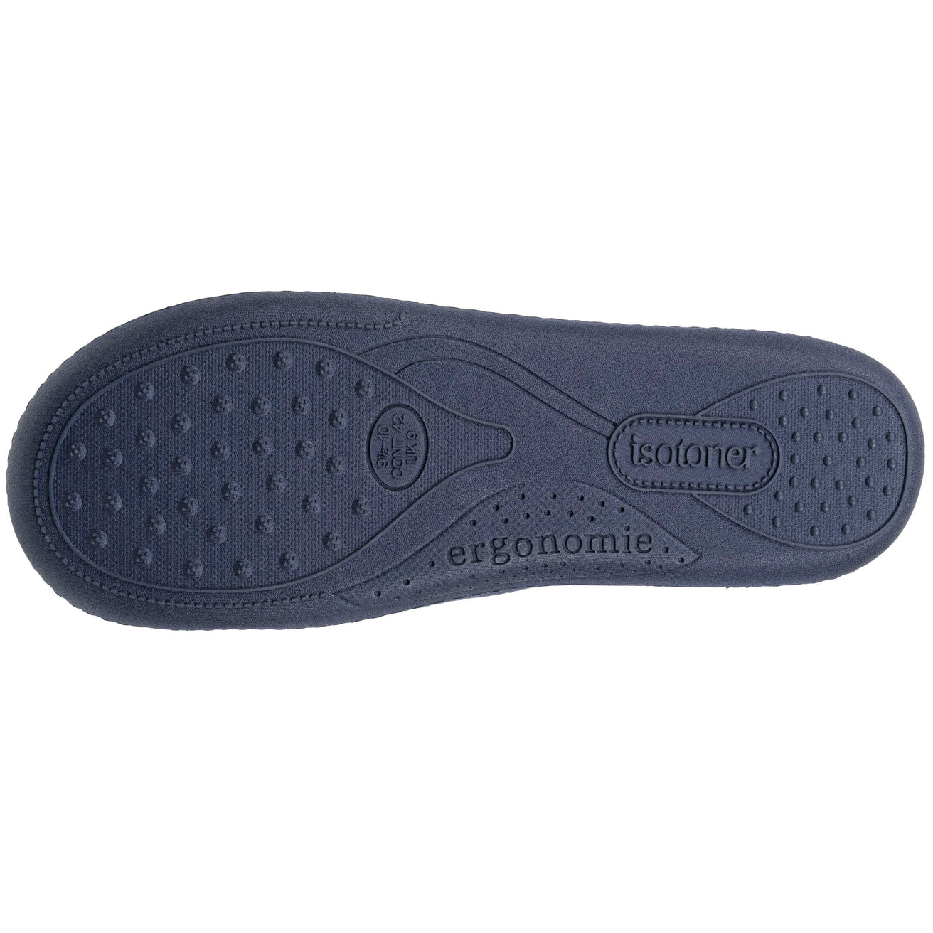 Chaussons charentaises Homme ergonomiques Marine chiné