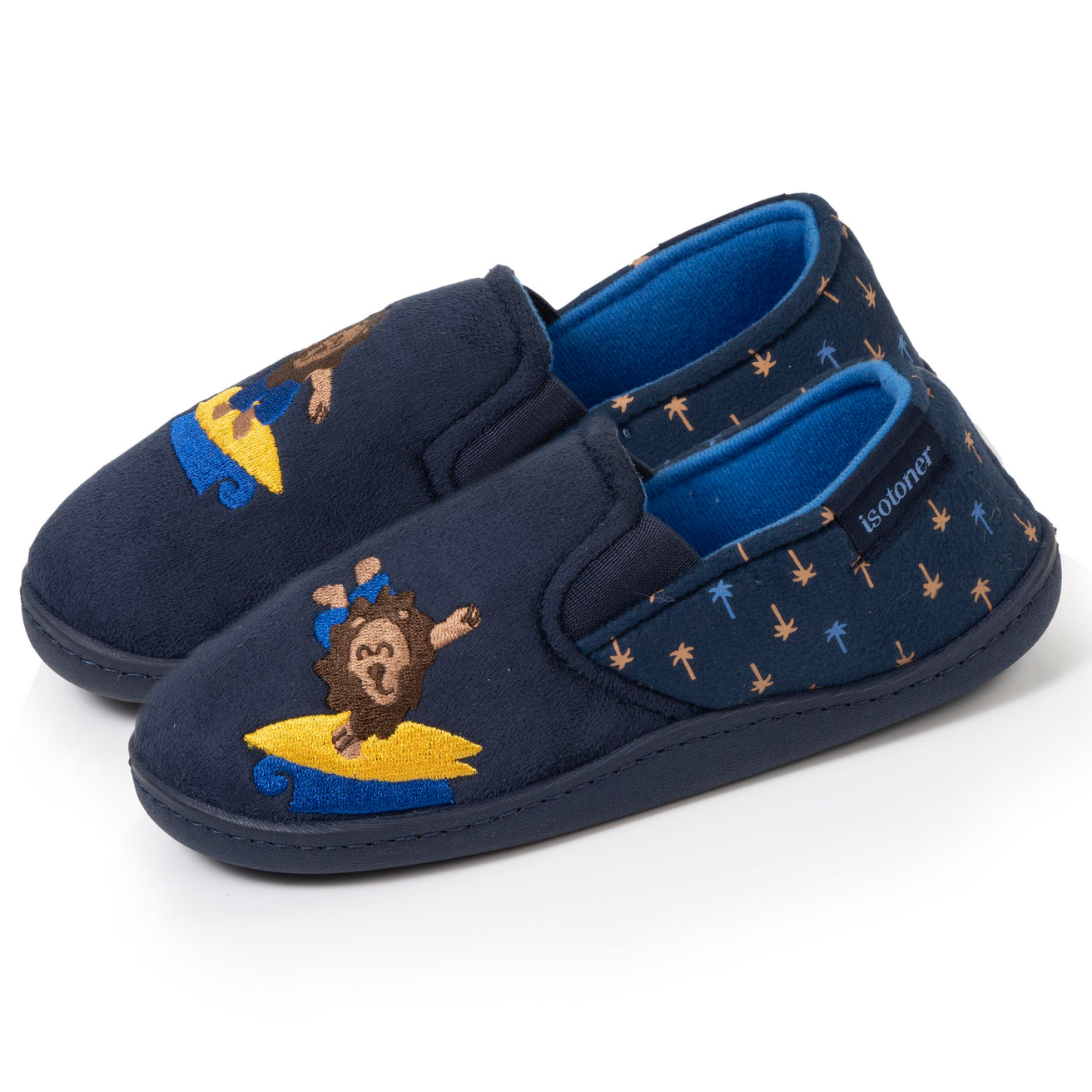 Chaussons mocassins Enfant Marine Lion