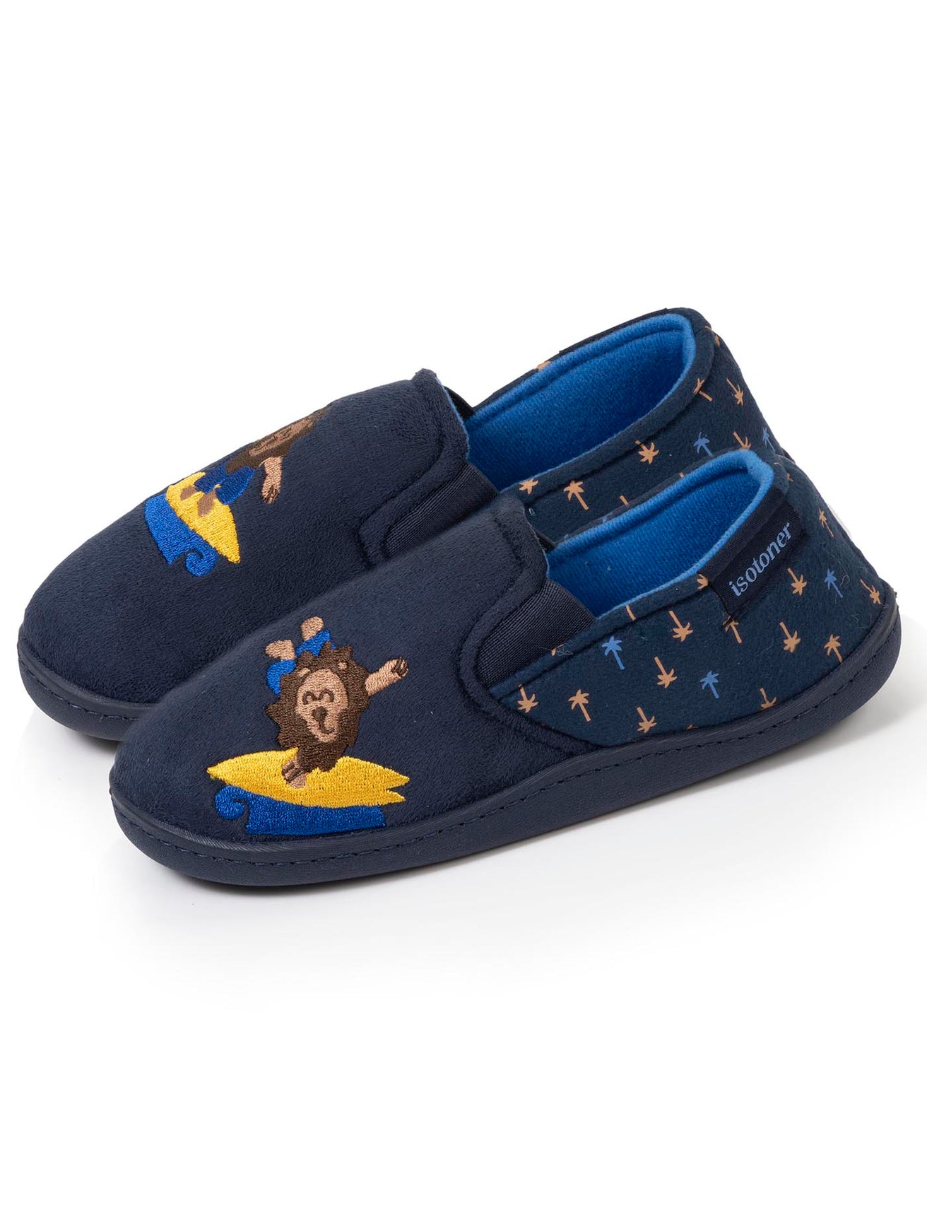 Chaussons mocassins Enfant Marine Lion