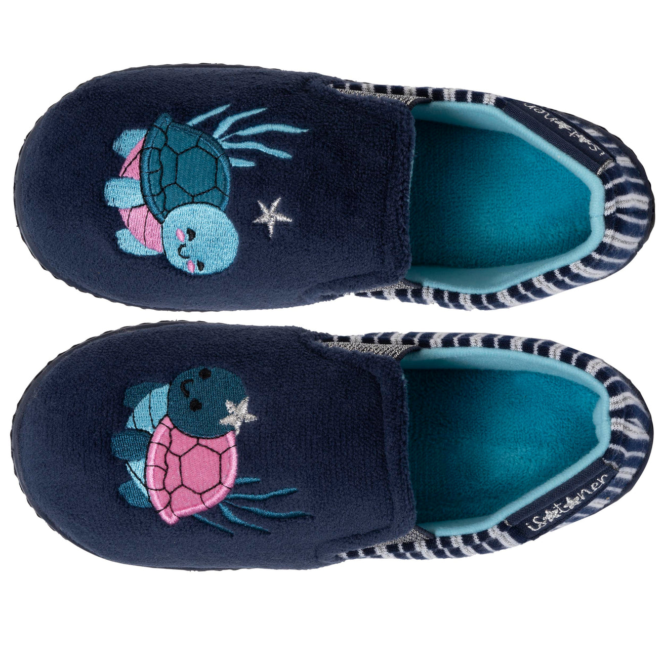 Chaussons mocassins Enfant Marine Tortue