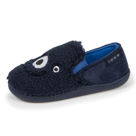 Chaussons mocassins Enfant Marine monstre - Isotoner