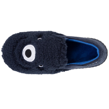 Chaussons mocassins Enfant Marine monstre - Isotoner