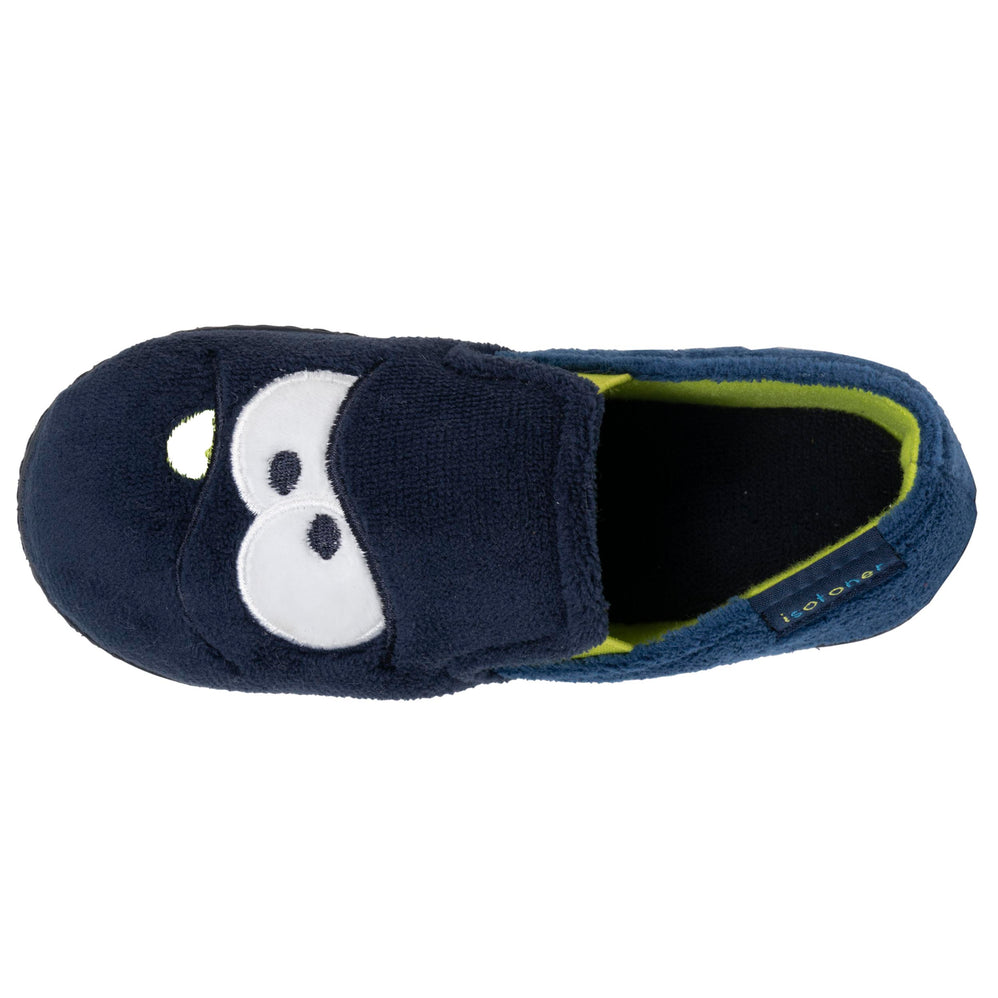 Chaussons mocassins Enfant Marine jaune - Isotoner