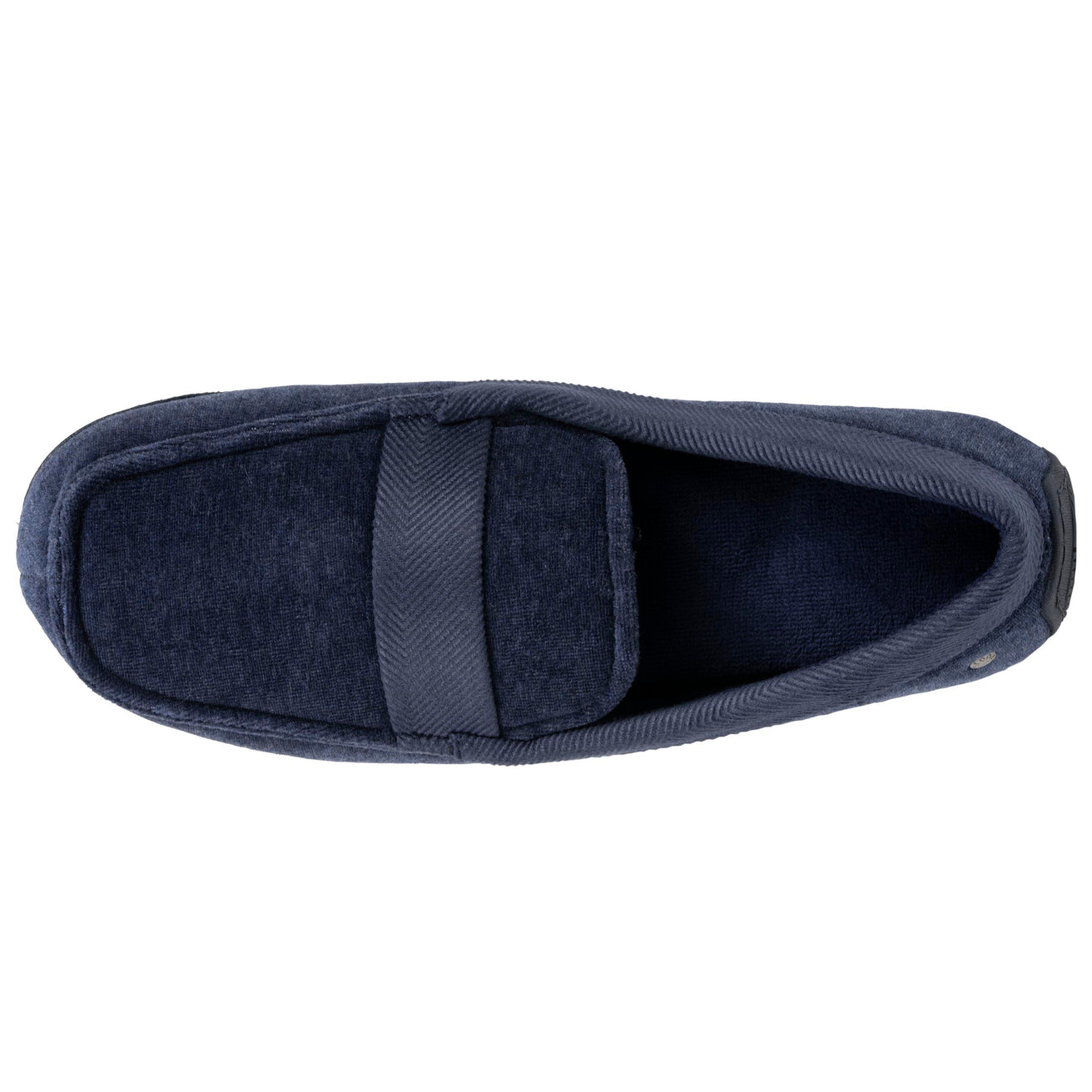 Chaussons mocassins Homme Marine chiné