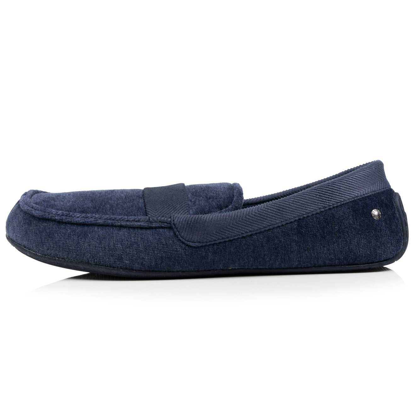 Chaussons mocassins Homme Marine chiné