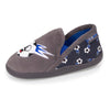 Chaussons mocassins Enfant Marine Lion gris Isotoner