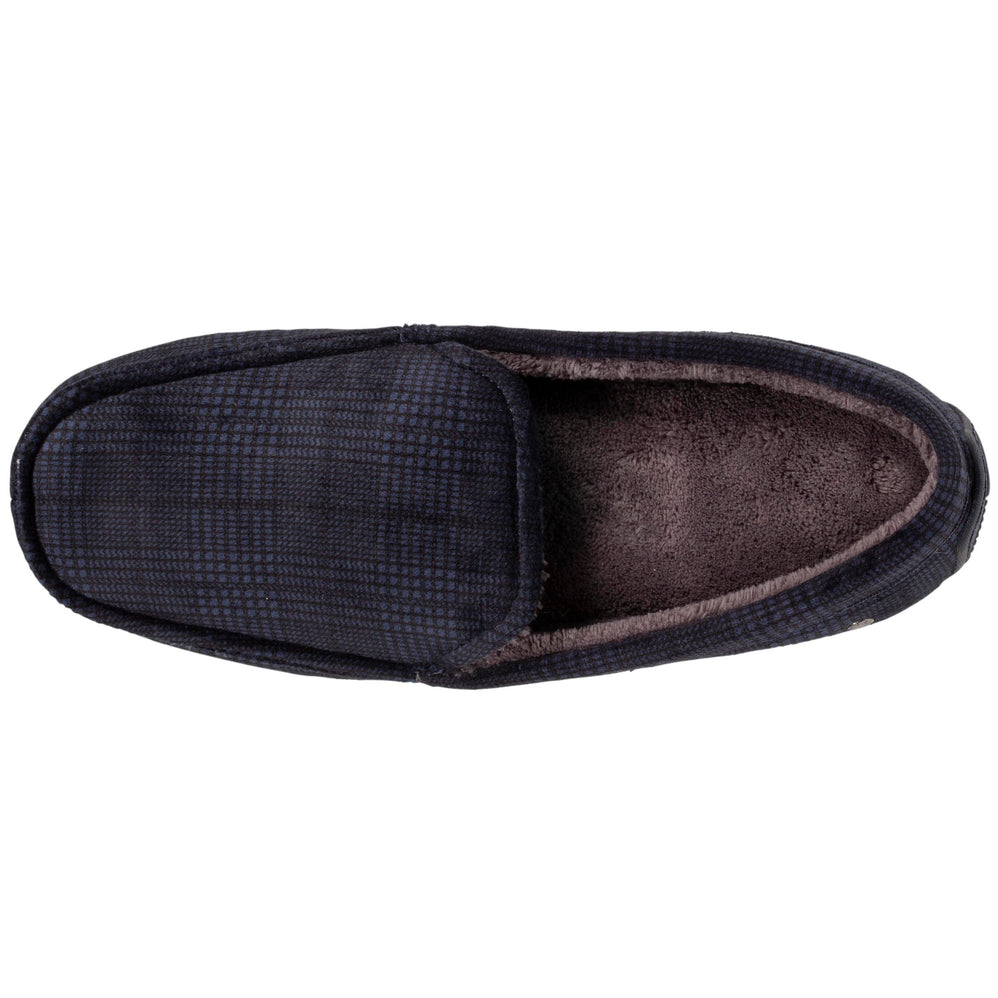 Zapatillas de casa mocasines Hombre cuadros Marinos - Isotoner