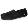 Chaussons mocassins Homme carreaux Marine noir - Isotoner