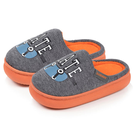 Chaussons mules Enfant BLOUP Gris chiné - Isotoner
