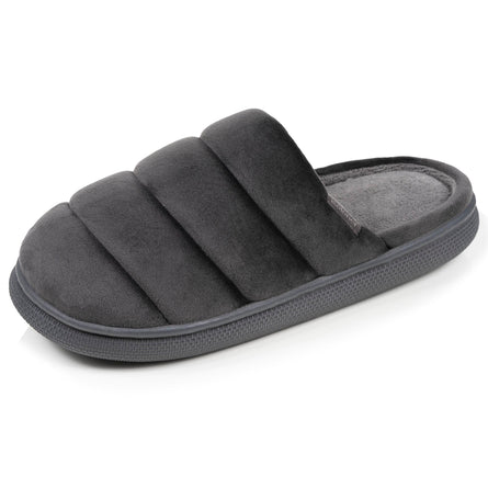 Chaussons mules Homme BLOUP Gris velours - Isotoner